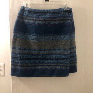 Vintage Blue and Gray Mini Skirt